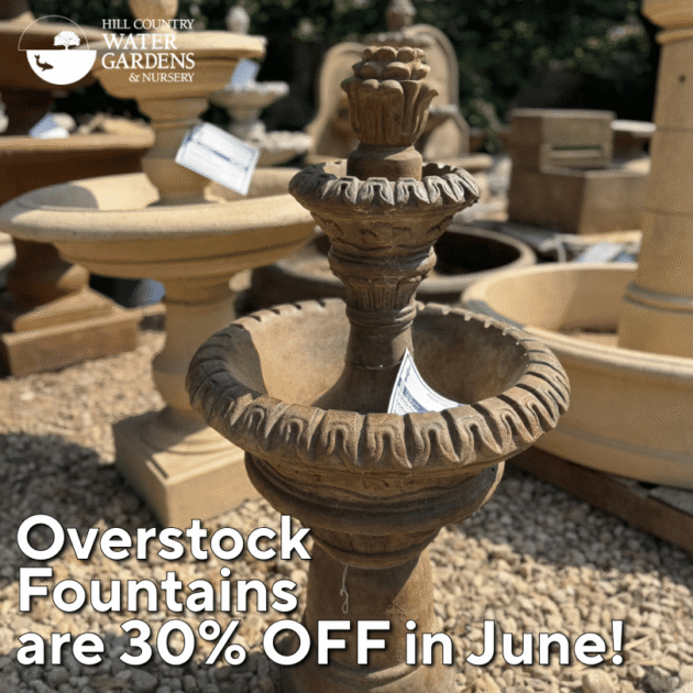 save 20% to 30% on outdoor stone, concrete, cast stone water fountains decorative classical modern contemporary designs Austin metro cedar park georgetown 