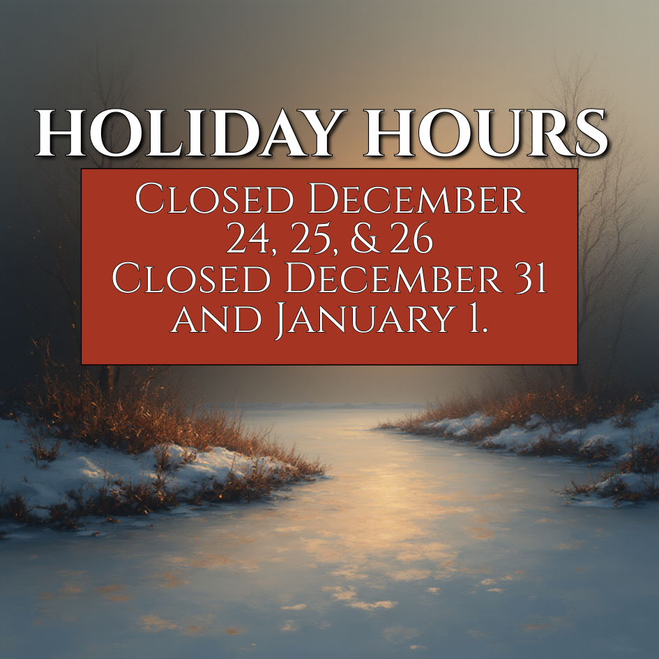 Closed December
24, 25, & 26
Closed December 31
and January 1.
Hill Country Water Gardens and Nursery store hours. When are they closed?